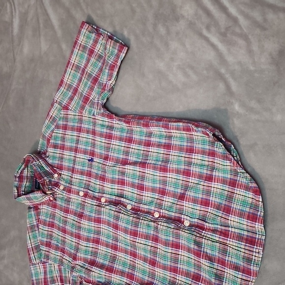 Ralph Lauren Boys button-down short sleeve size small 8/10 - Picture 2 of 13